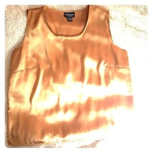 🌴Golden satin-like dressy tank top